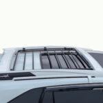Toyota Hycross Gofar roof carrier in super white finish installed on car roof